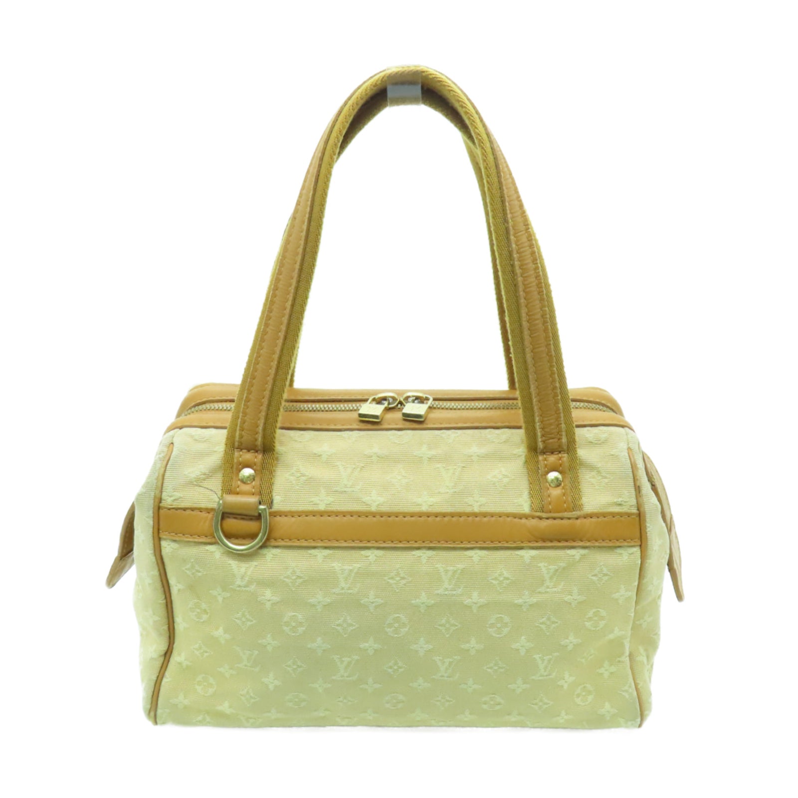 LOUIS VUITTON Monogram Mini Josephine PM金扣手挽袋米色