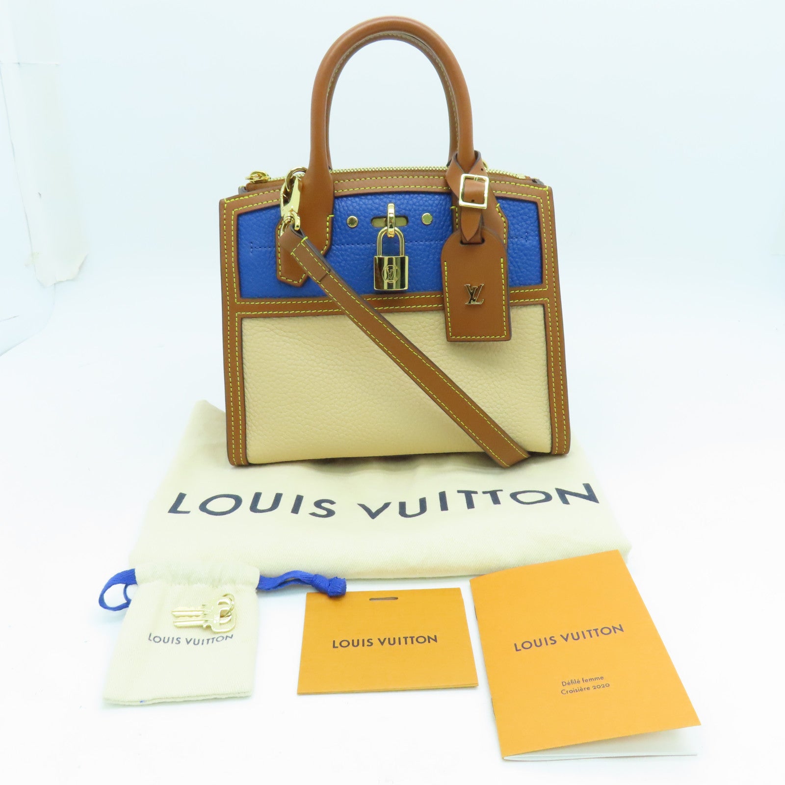 LOUIS VUITTON Cowhide Leather City Steamer Mini Gold Buckle Handle Sho –  Brand Off Hong Kong Online Store