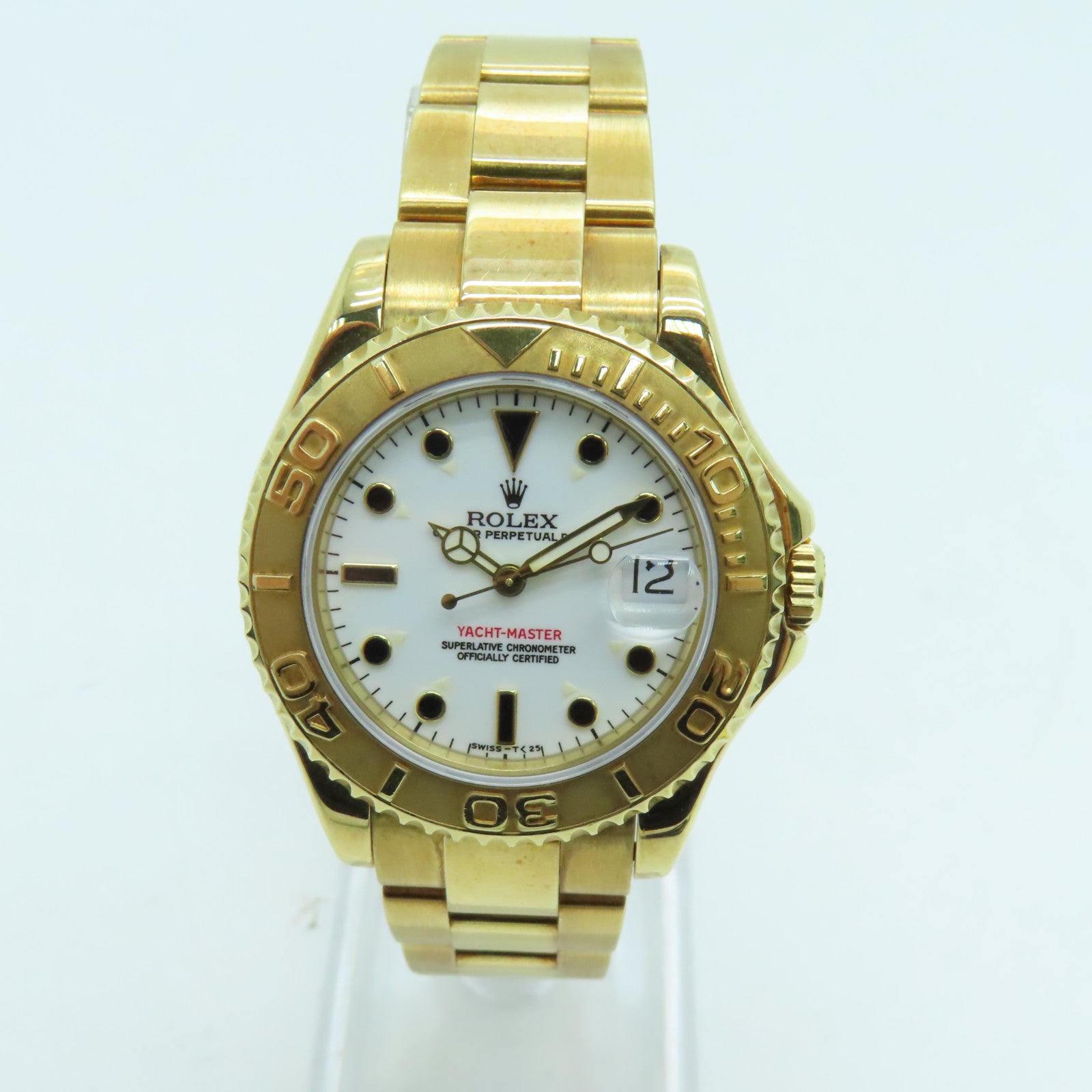 Yacht master 18k discount gold