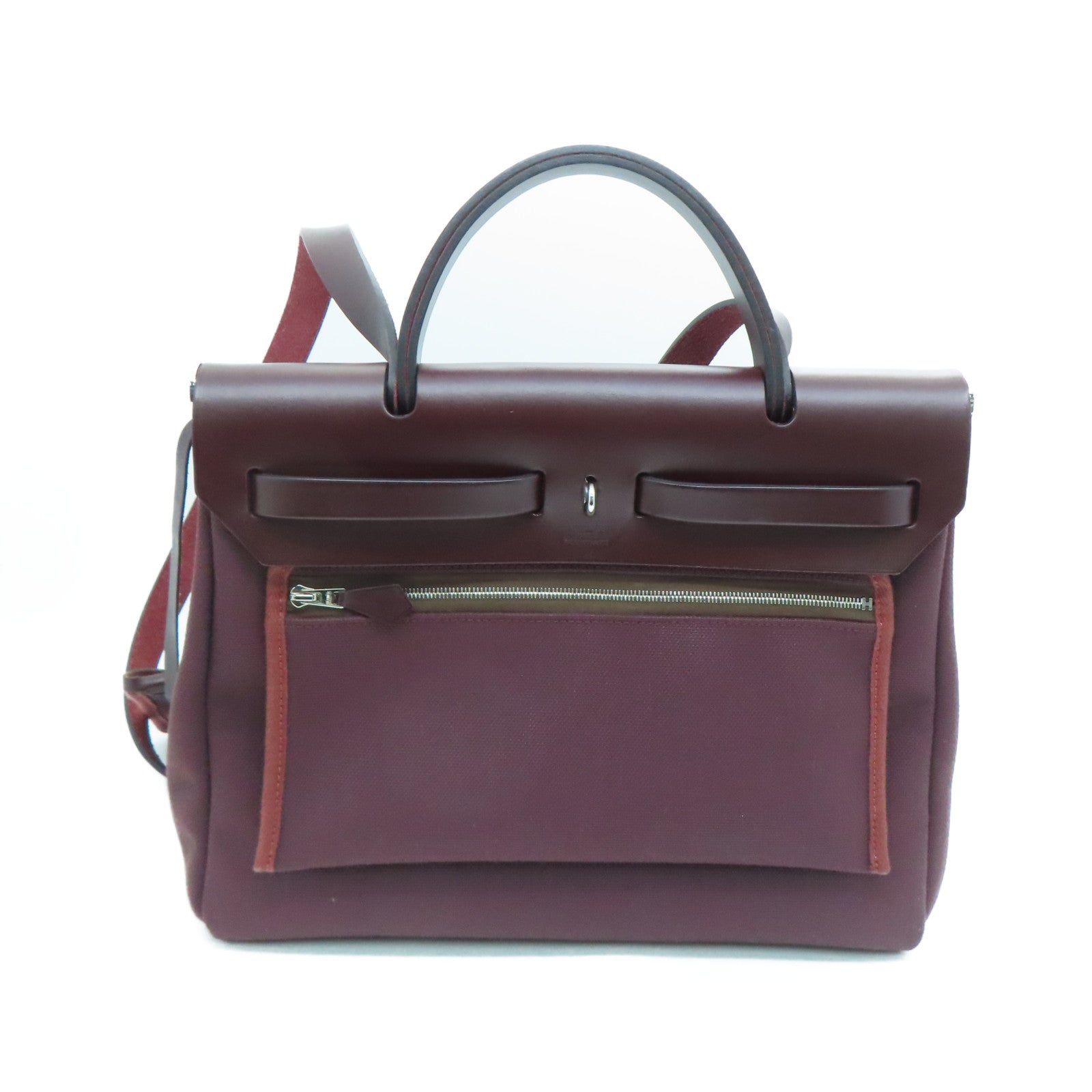 HERMES canvas Aline MM silver buckle shoulder bag Rouge H wine red – Brand  Off Hong Kong Online Store