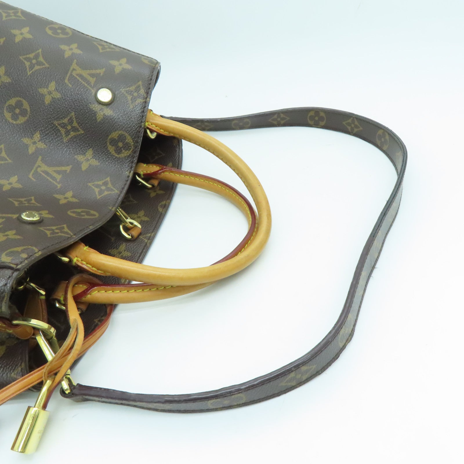 LOUIS VUITTON Monogram Montaigne MM gold buckle handle shoulder bag br –  Brand Off Hong Kong Online Store