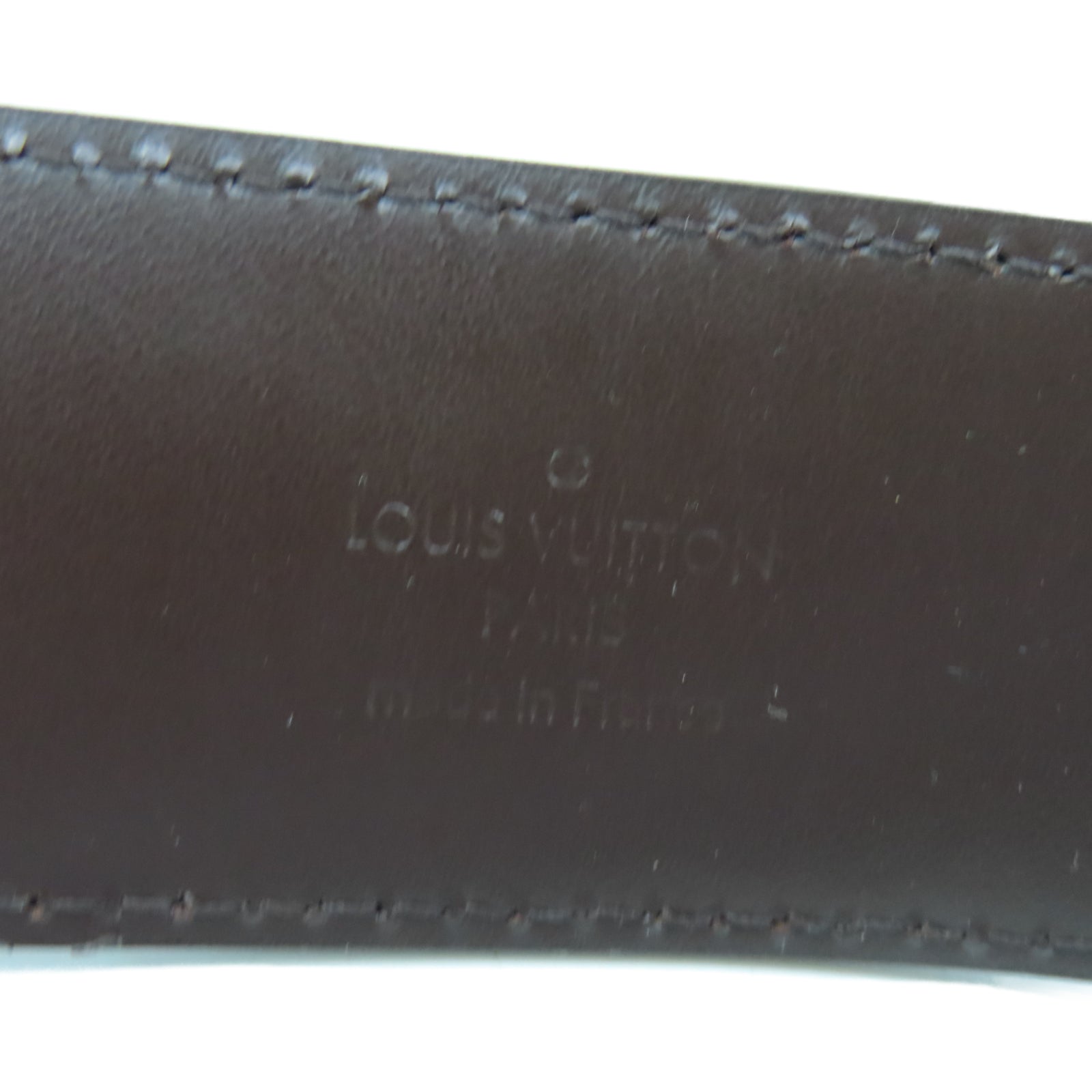 LOUIS VUITTON Damier Graphite Belt 85cm Silver Buckle Belt Black – Brand  Off Hong Kong Online Store