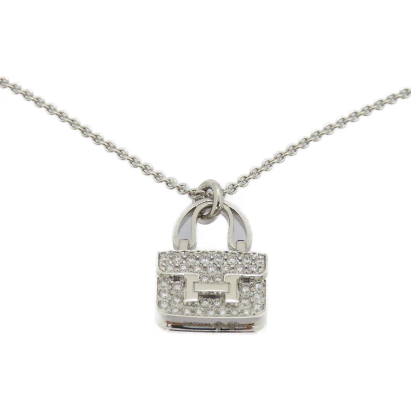 Hermes constance deals necklace white gold