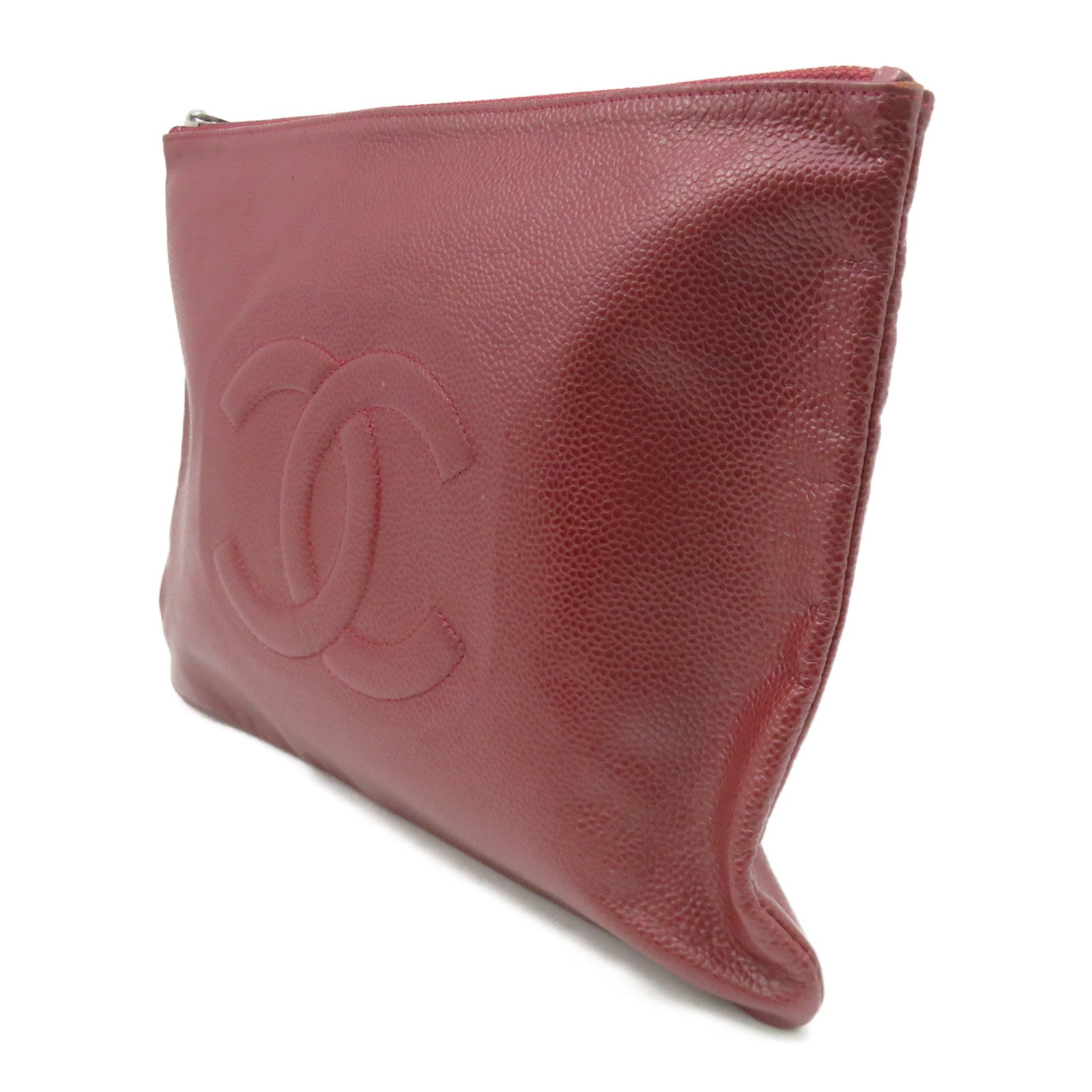 Dark red clutch on sale purse