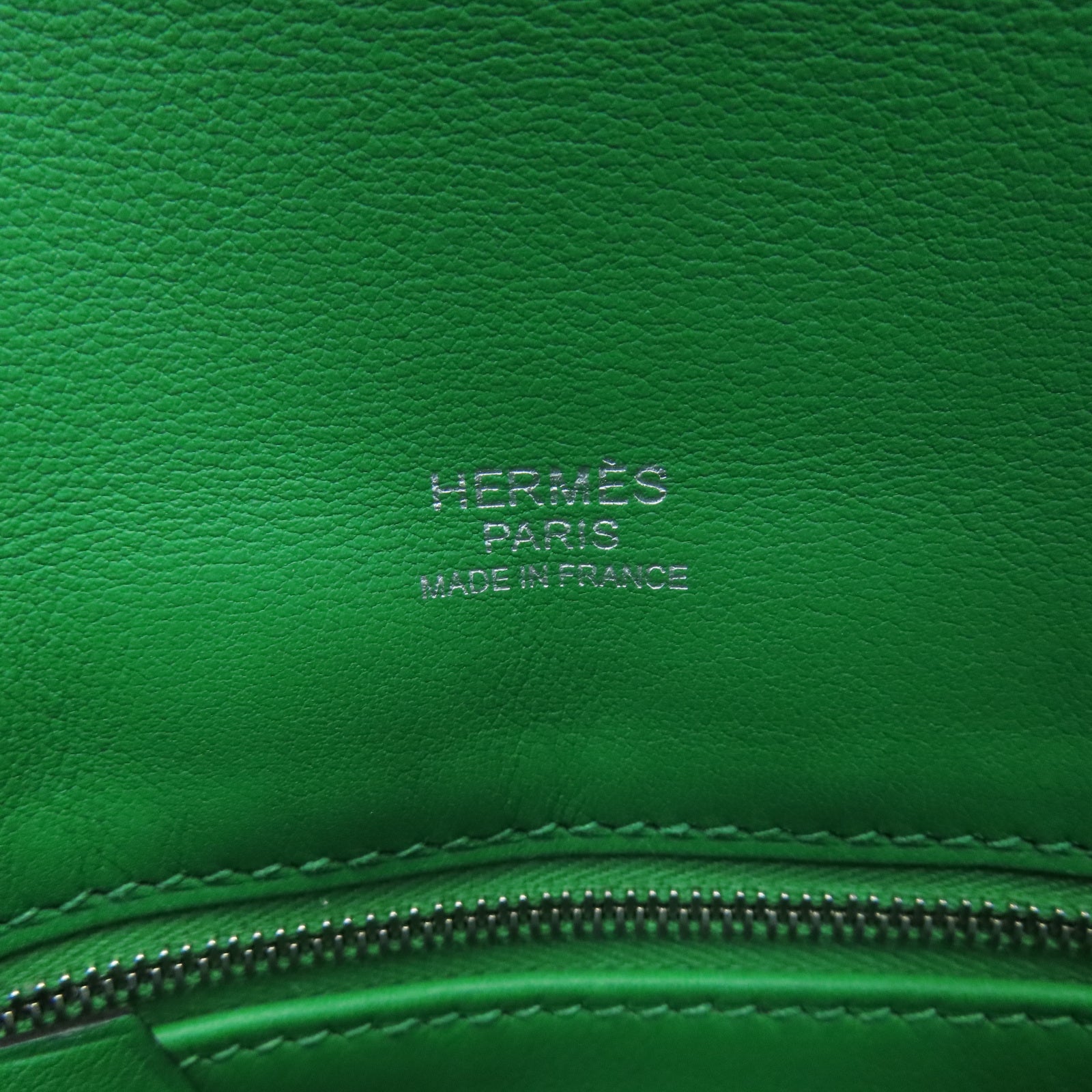 HERMES Veau Swift Mini Sac Berline Bamboo 909205