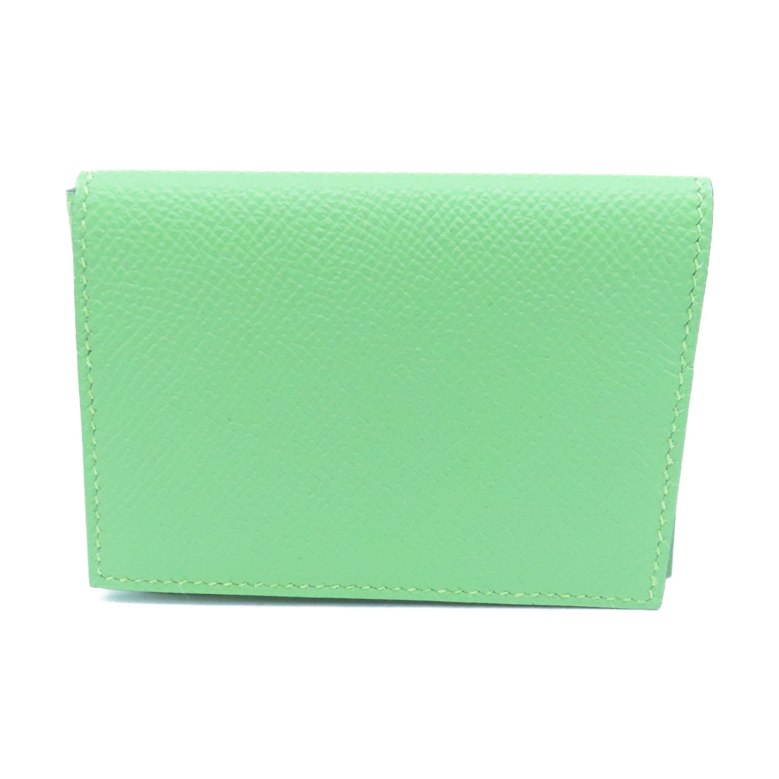 HERMES Epsom皮革Card Case卡片包Vert Criquet綠色