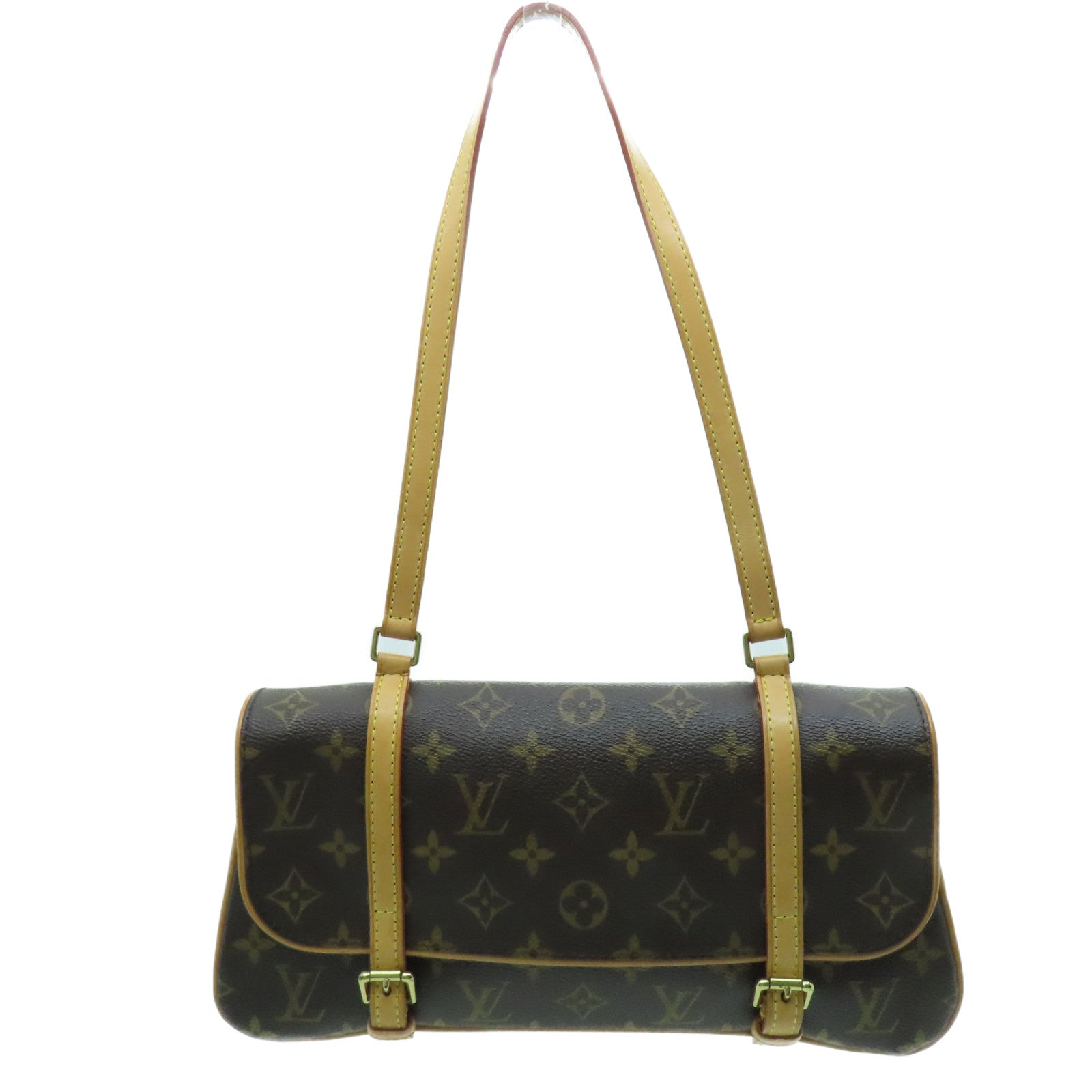 LOUIS VUITTON Monogram Marelle金扣肩背袋啡色