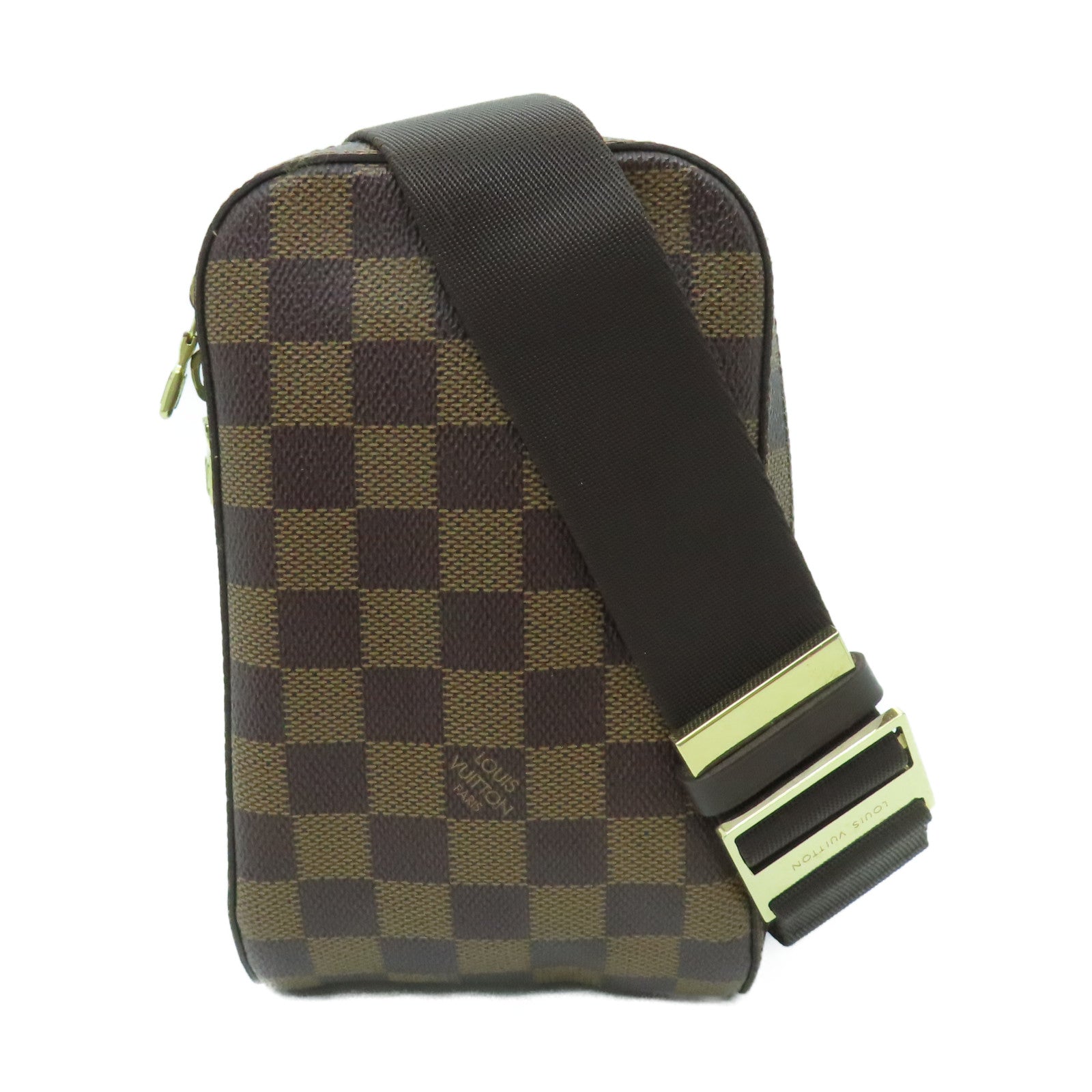 LOUIS VUITTON Damier Geronimos金扣腰包啡色