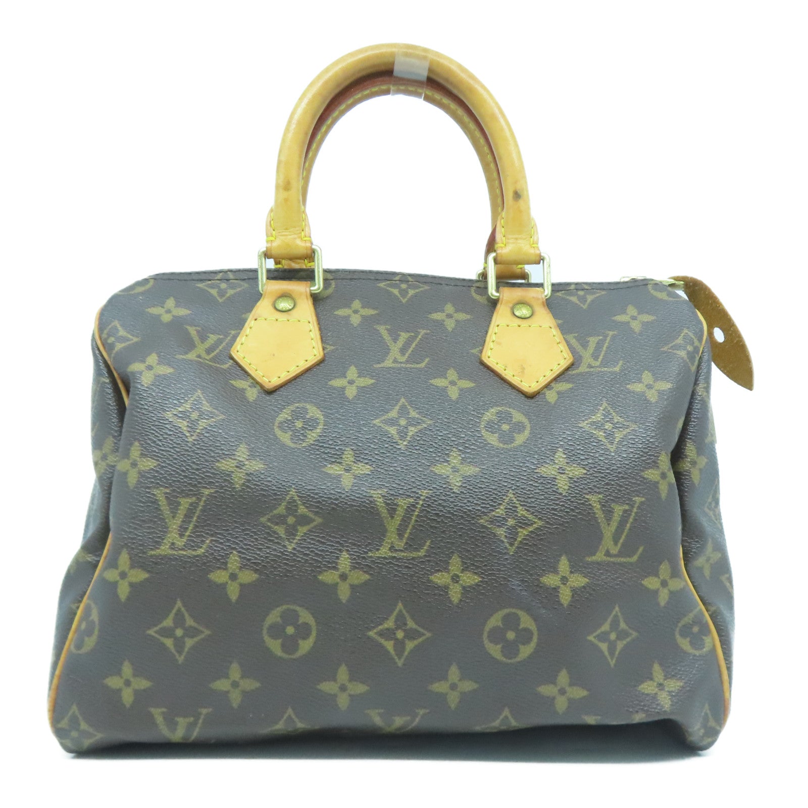 LOUIS VUITTON Monogram Speedy 25金扣手挽袋啡色