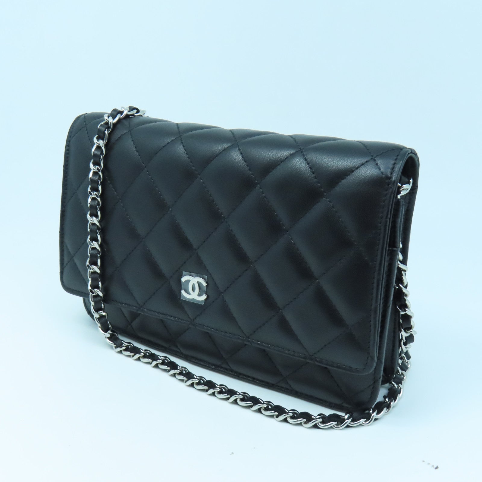 Chanel wallet on chain on sale silver