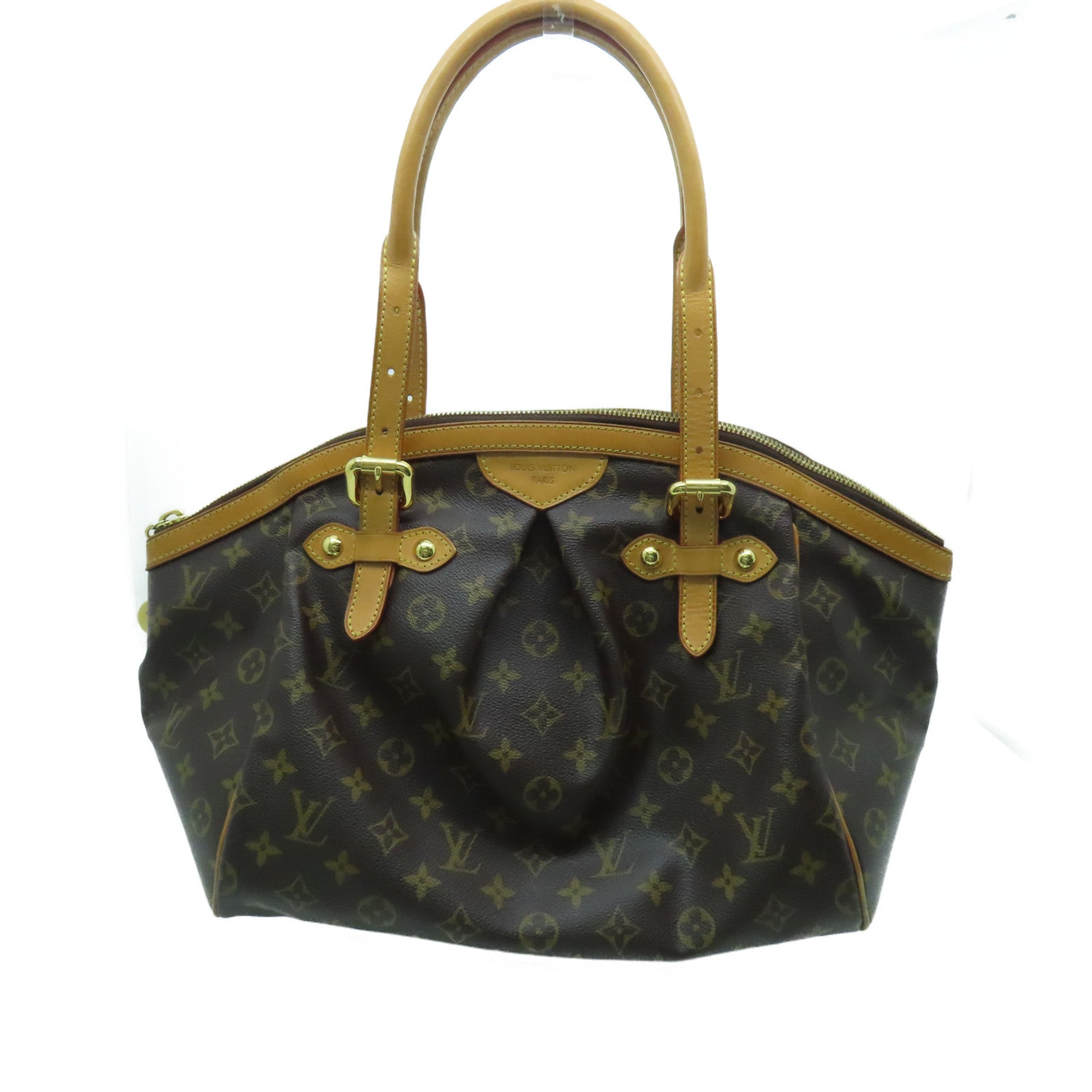 LOUIS VUITTON Monogram Tivoli GM金扣肩背袋啡色