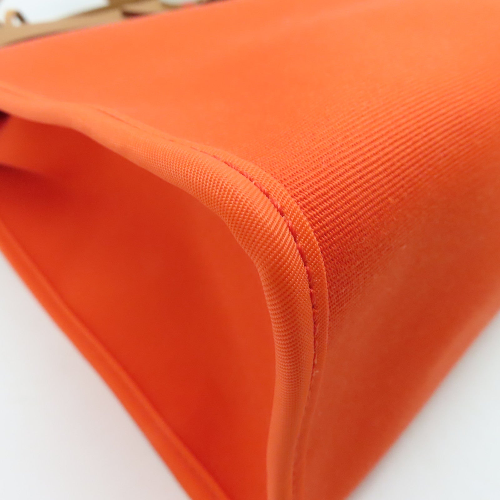 Hermes Orange Canvas Shoulder Strap