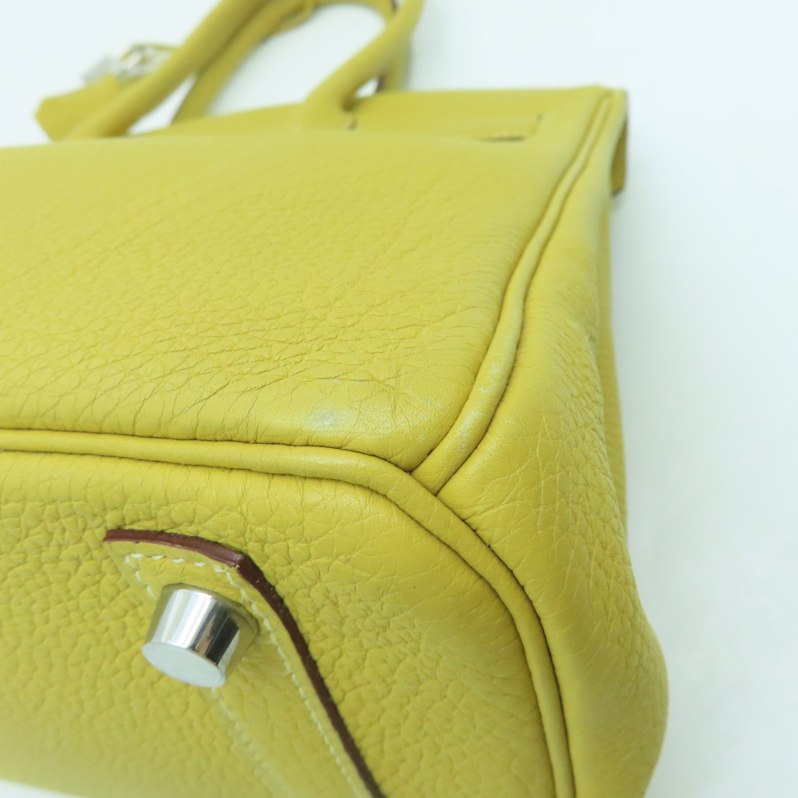 HERMES Ostrich Leather Birkin 30 Silver Buckle Handle Bag Yellow – Brand  Off Hong Kong Online Store