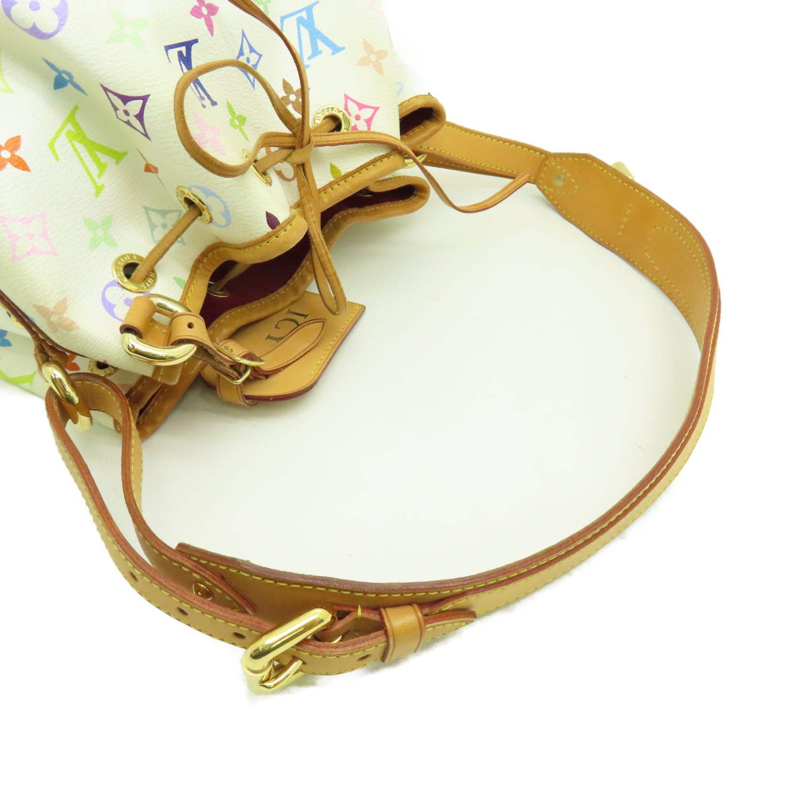 LOUIS VUITTON Monogram Multicolore Petit Noe Gold Buckle Shoulder