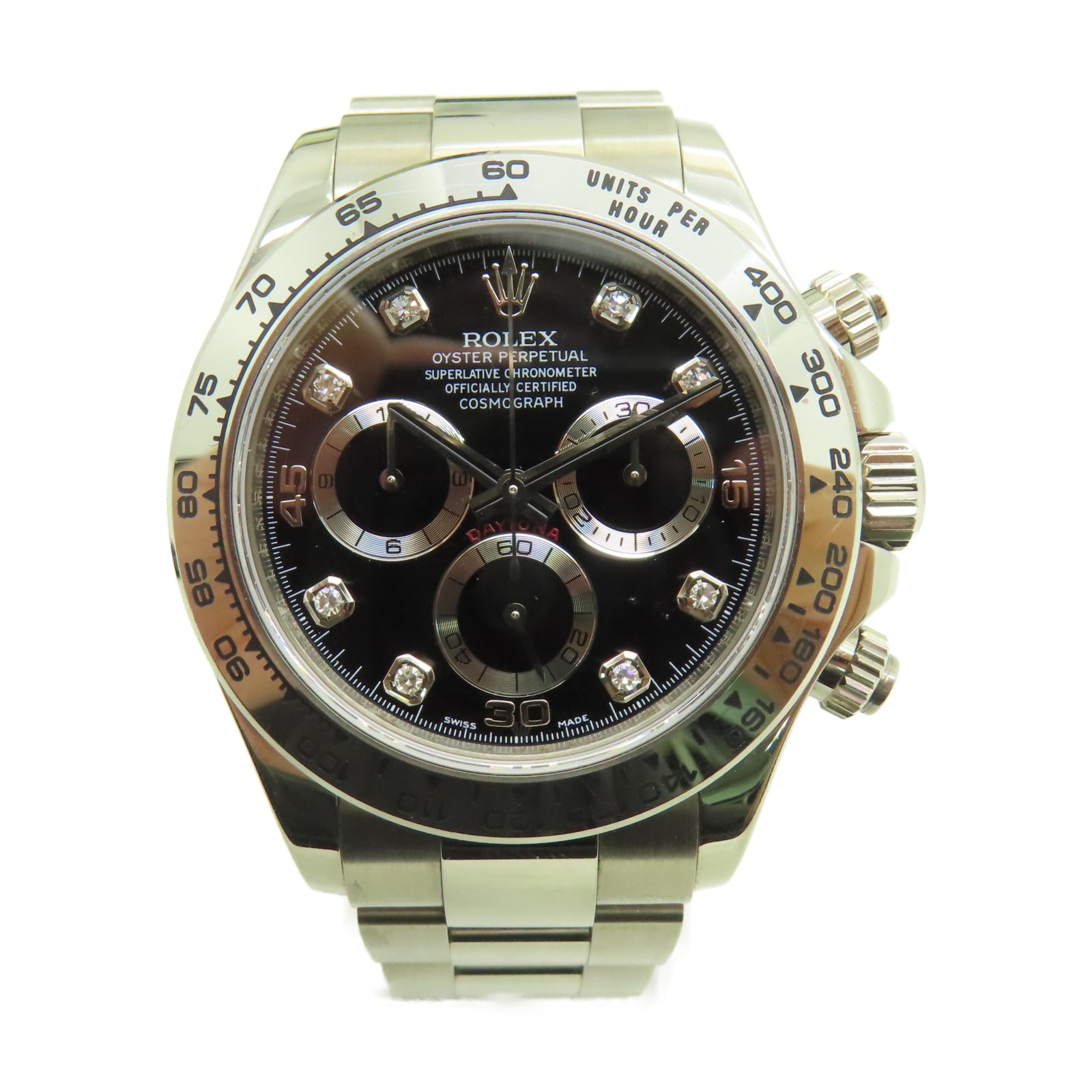 ROLEX Daytona 18K白金手表自动机芯黑色– Brand Off Hong Kong Online