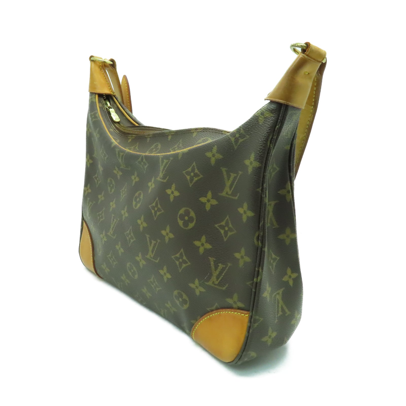 Louis Vuitton Monogram Boulogne 30 Shoulder Bag M51265 Brown PVC