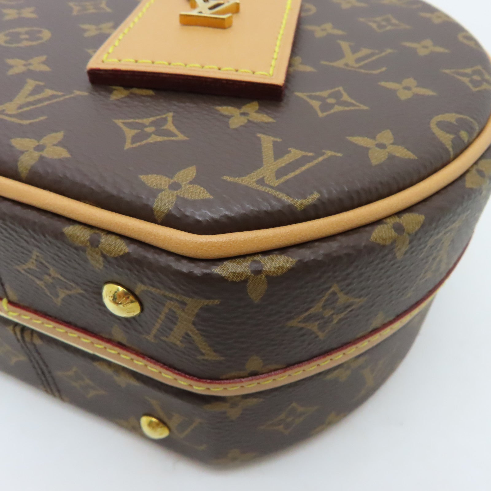 LOUIS VUITTON 【激減優惠】Monogram Petite Boite Chapeau金扣手挽肩背兩用袋啡色